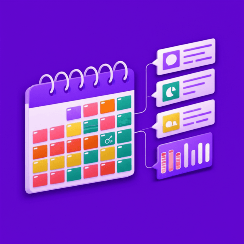 Calendário e Contatos Integrados