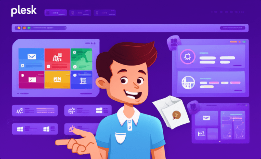 Painel Plesk Windows para gerenciamento de aplicações