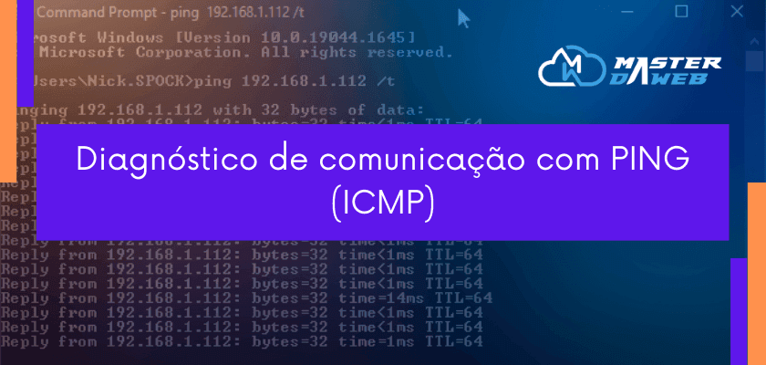 Fazendo um diagnóstico de comunicação com PING (ICMP)