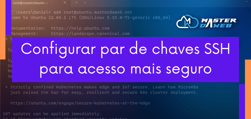 Configurando par de chaves SSH para acesso mais seguro