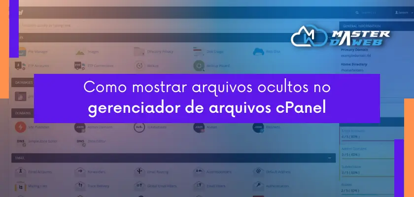 Como mostrar arquivos ocultos no cPanel