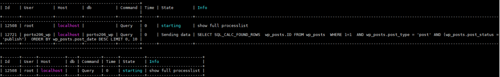 Monitoring Queries in MySQL in real time